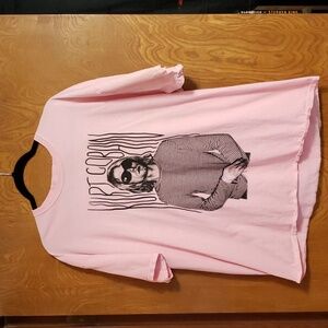 Kurt Cobain Pink Short Sleeve Tee L